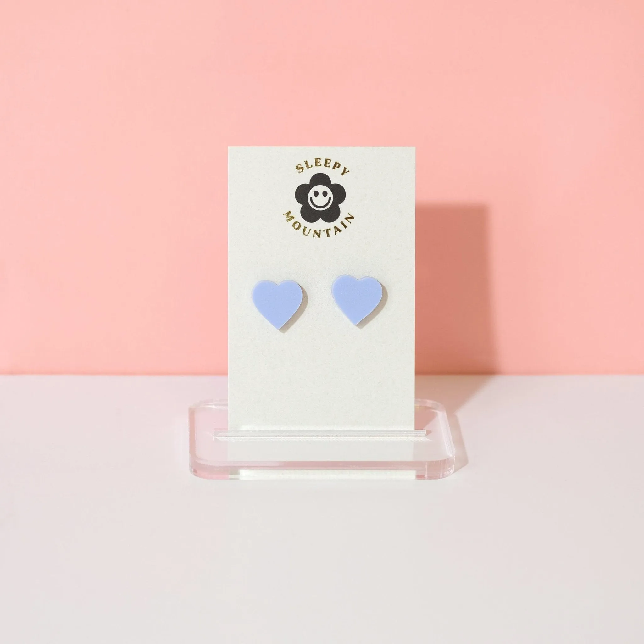 Heart Studs - Periwinkle