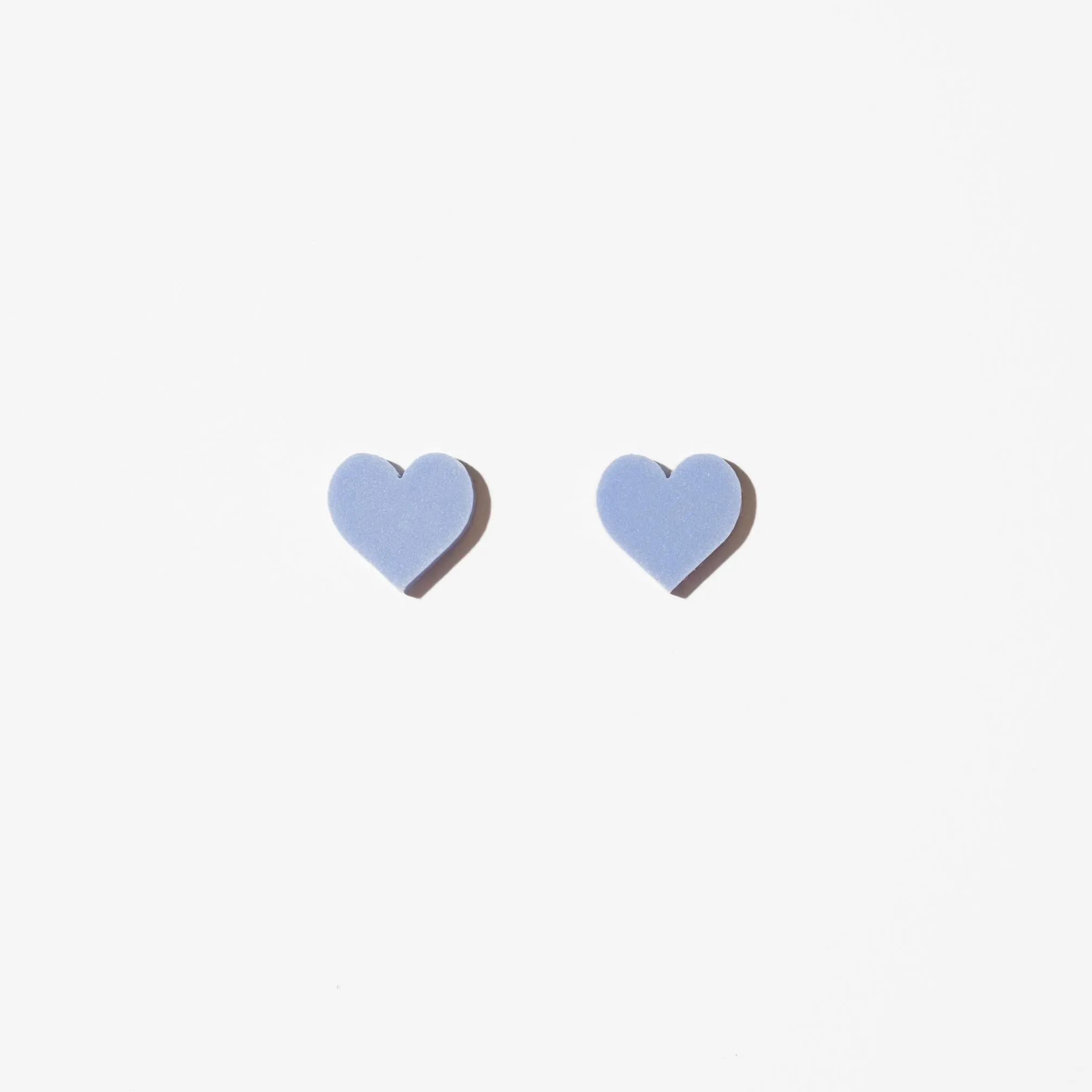 Heart Studs - Periwinkle