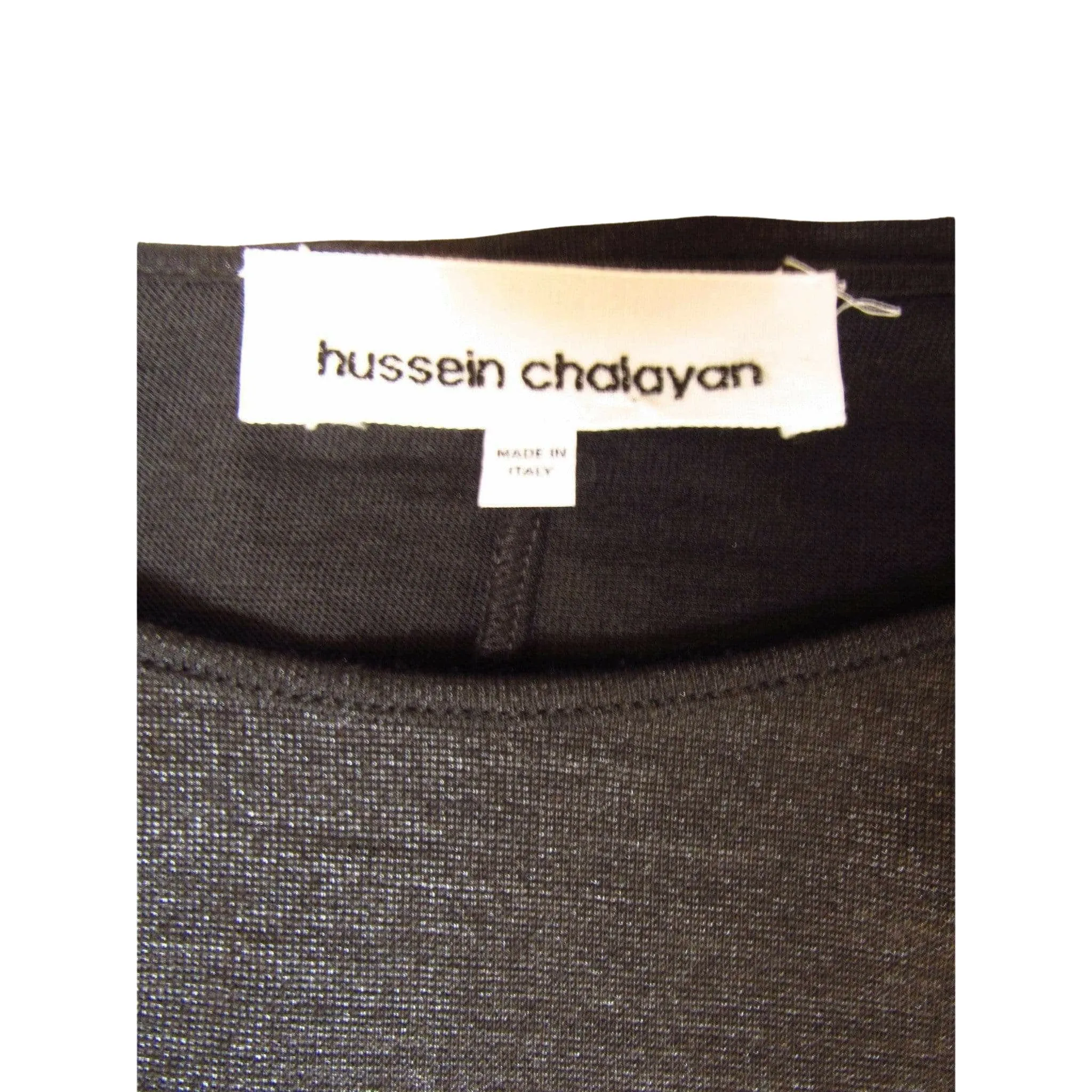 Hussein Chalayan Black and Silver Dress