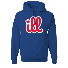 ILL Logo Pullover Hoodie | ILL Logo Royal Blue Pull Over Hoodie