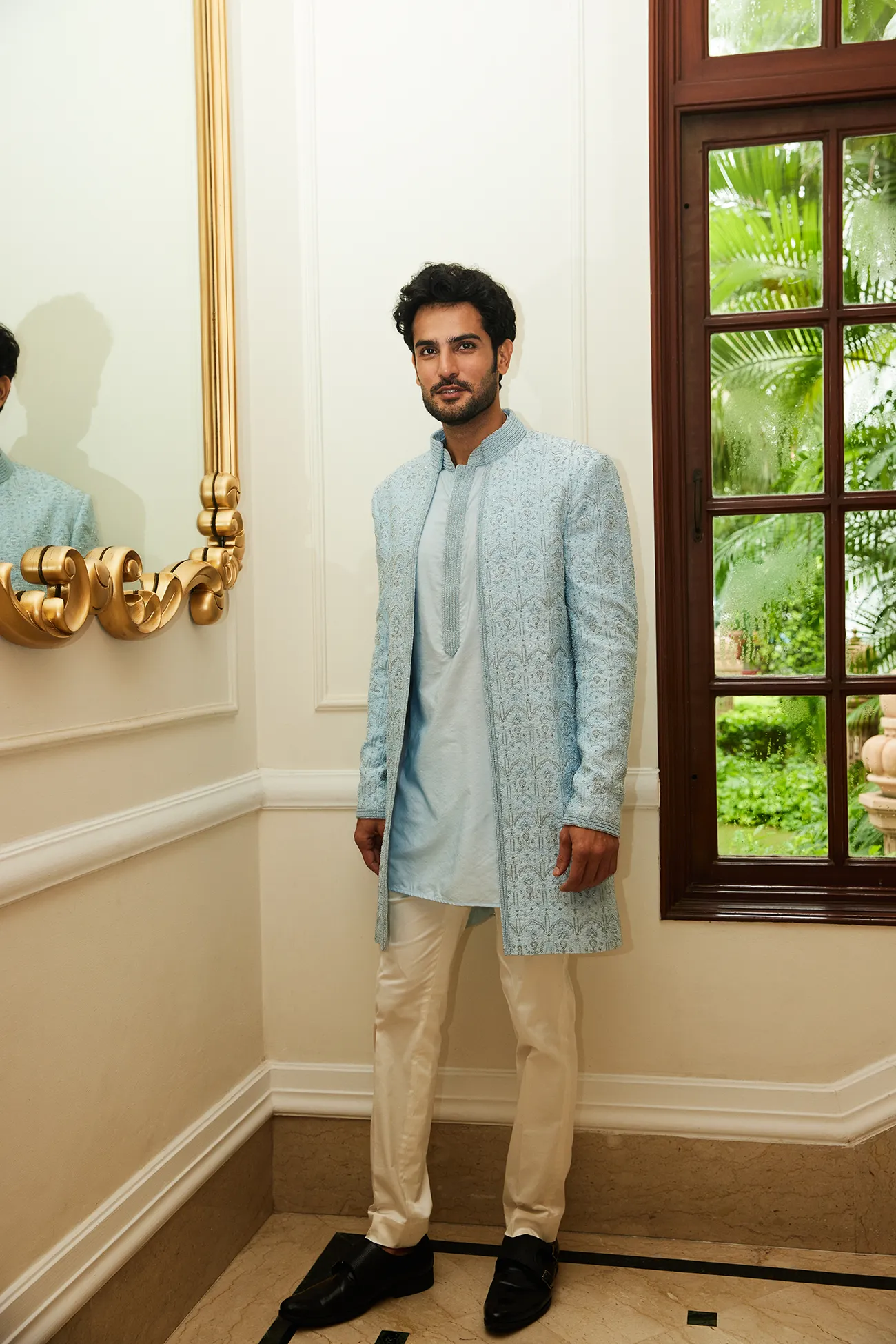 JACKET KURTA TROUSER SET