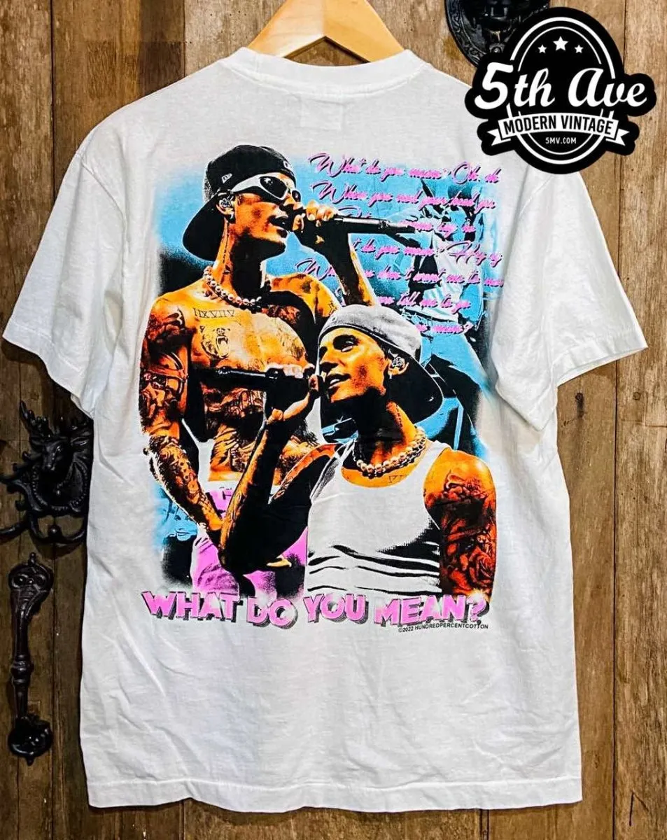 Justin Bieber What Do You Mean - New Vintage Band T shirt