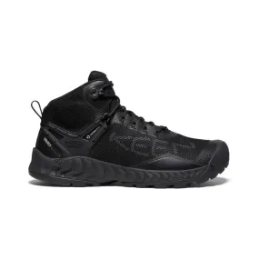 Keen Men's NXIS EVO Mid Waterproof Hiking Shoe in Black