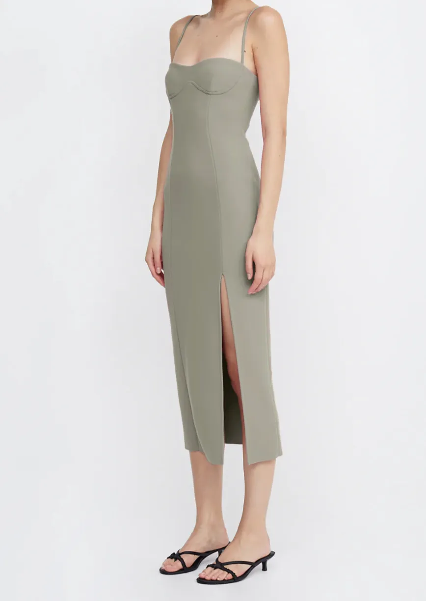 Marisol Midi Dress - Silver Sage