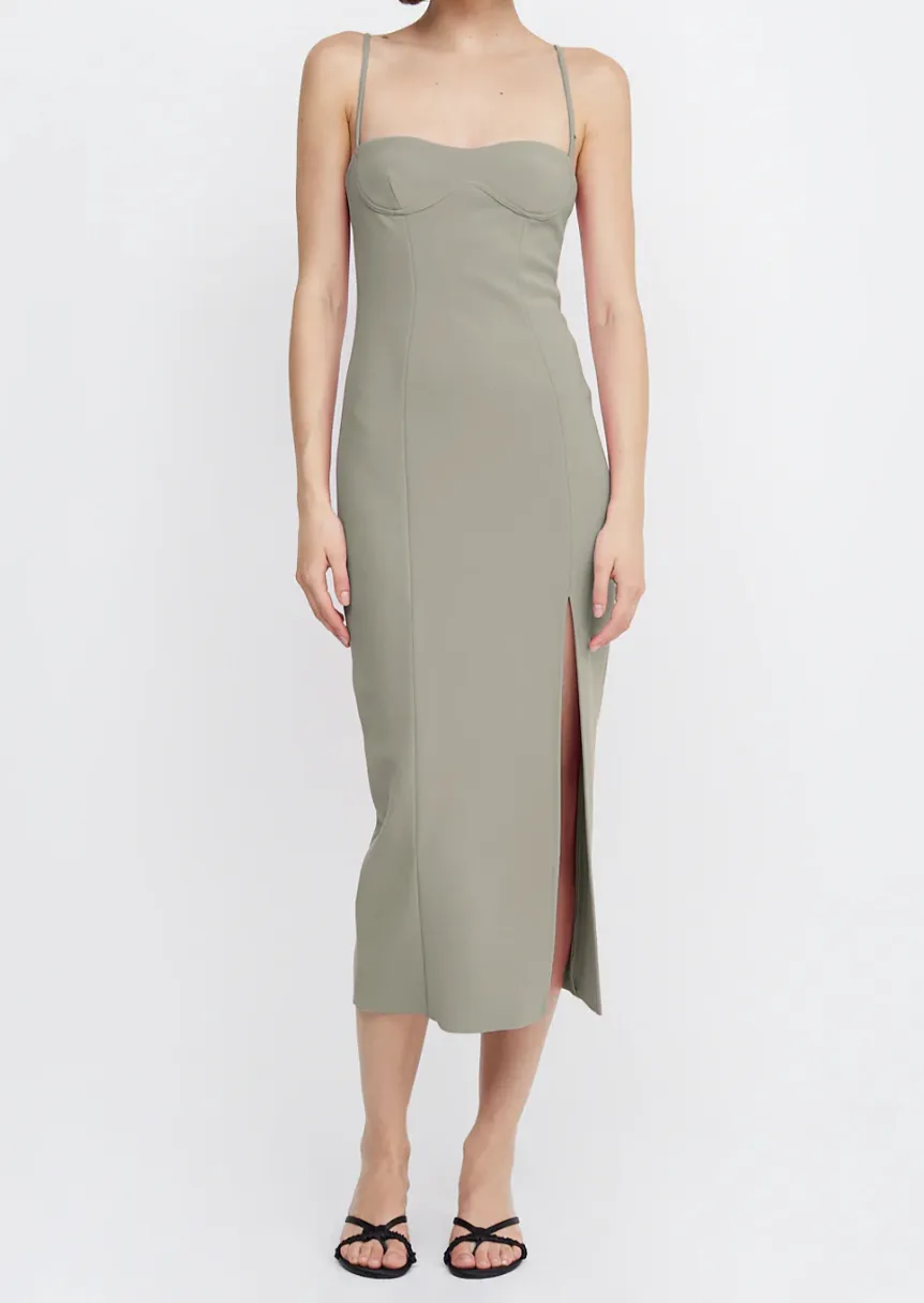 Marisol Midi Dress - Silver Sage