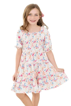 Meadow Magic Smocked Ruffle Dress