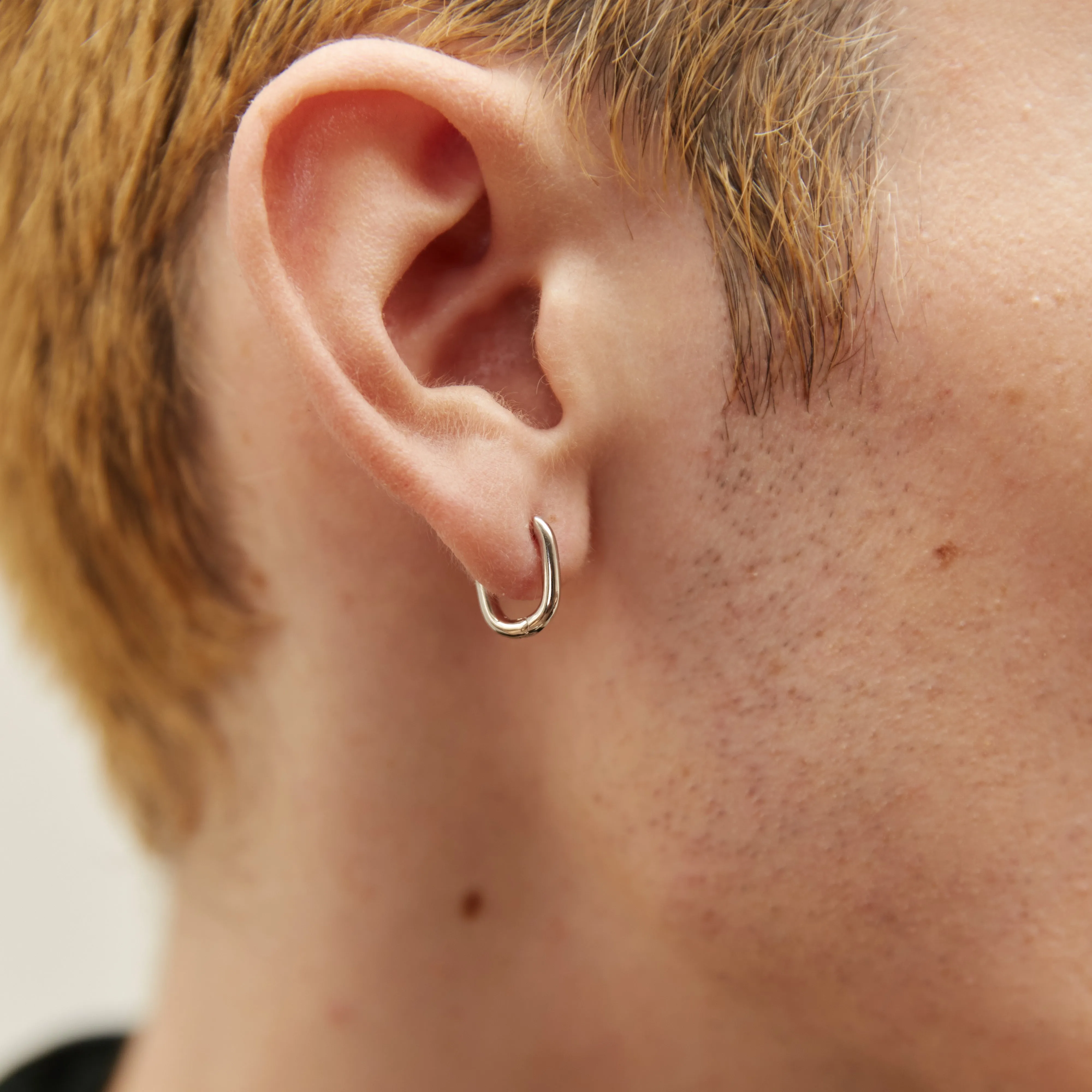 Men's Paperclip Small Earring