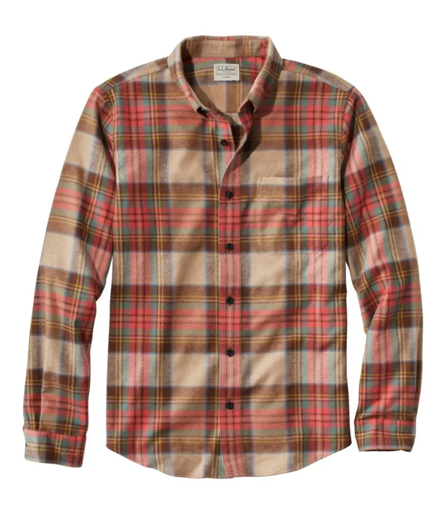 Men's Scotch Plaid Flannel Shirt, Slim Fit