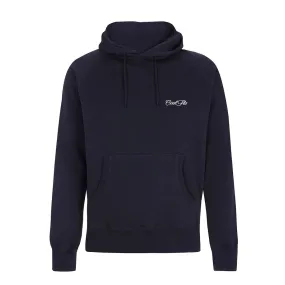 Mini Script Embroidered Navy Hoody