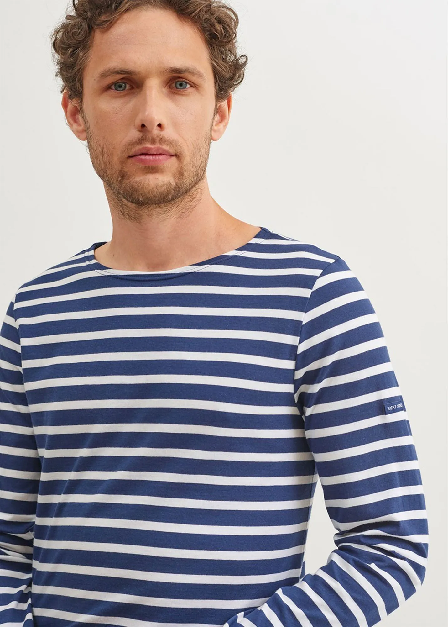 MINQUIERS MODERN - Authentic Breton Stripe Shirt | Soft Cotton | Men Fit (NAVY / WHITE)