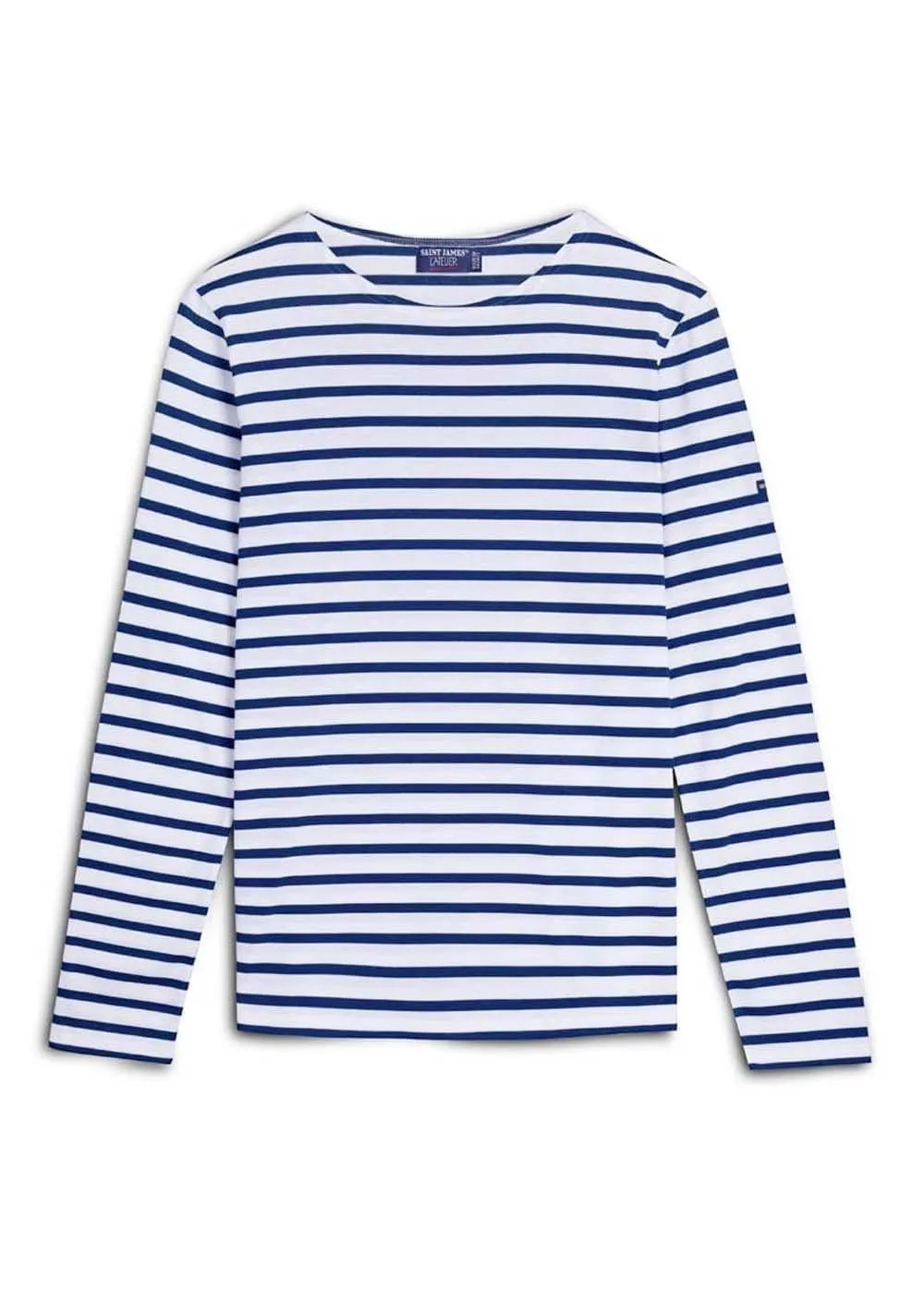 MINQUIERS MODERN - Authentic Breton Stripe Shirt | Soft Cotton | Men Fit (WHITE / NAVY)