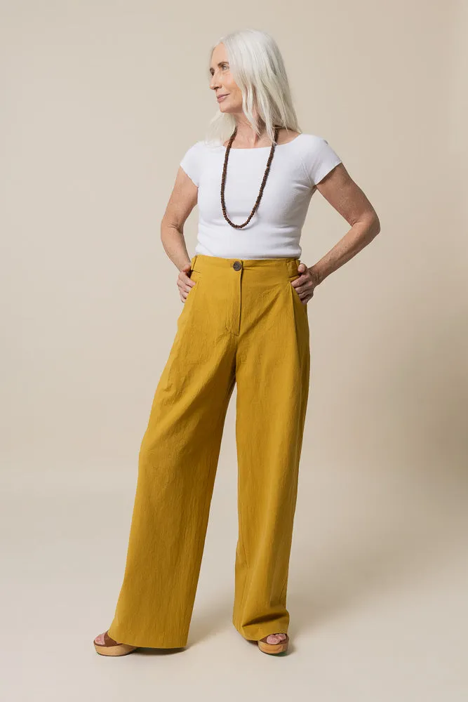 Mitchell Trousers Kit | Tumbled Non Stretch Cotton - Antique Rose