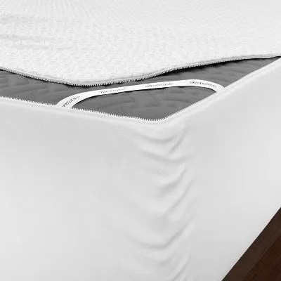 New - Allerease Twin XL Platinum Zip-Off Plush Top Waterproof Allergen and Bedbug Barrier Mattress Protector: Hypoallergenic, Fits 14" Depth