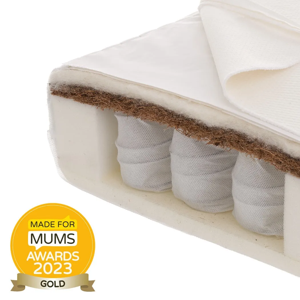 Obaby Moisture Management Dual Core Coir/Pocket Sprung Cot Bed Mattress (140x70cm)