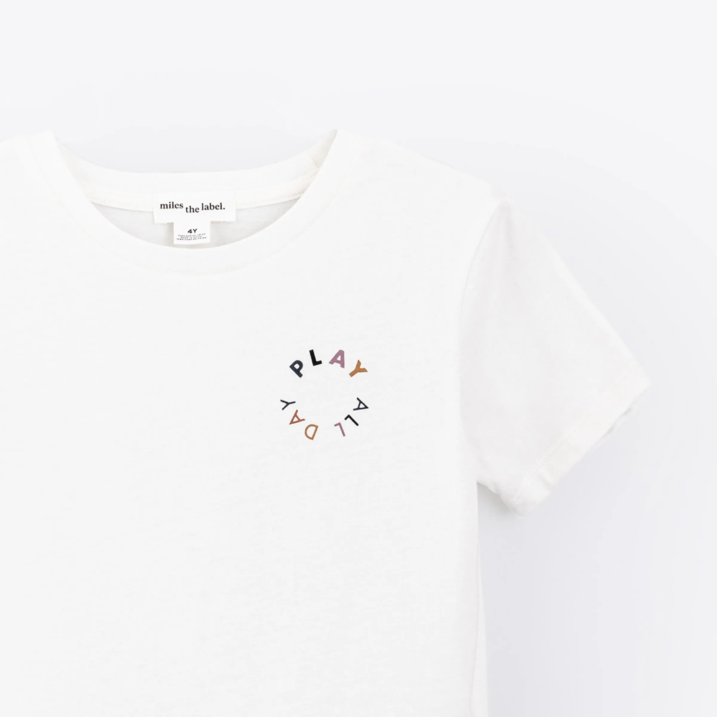 PLAY ALL DAY White T-Shirt