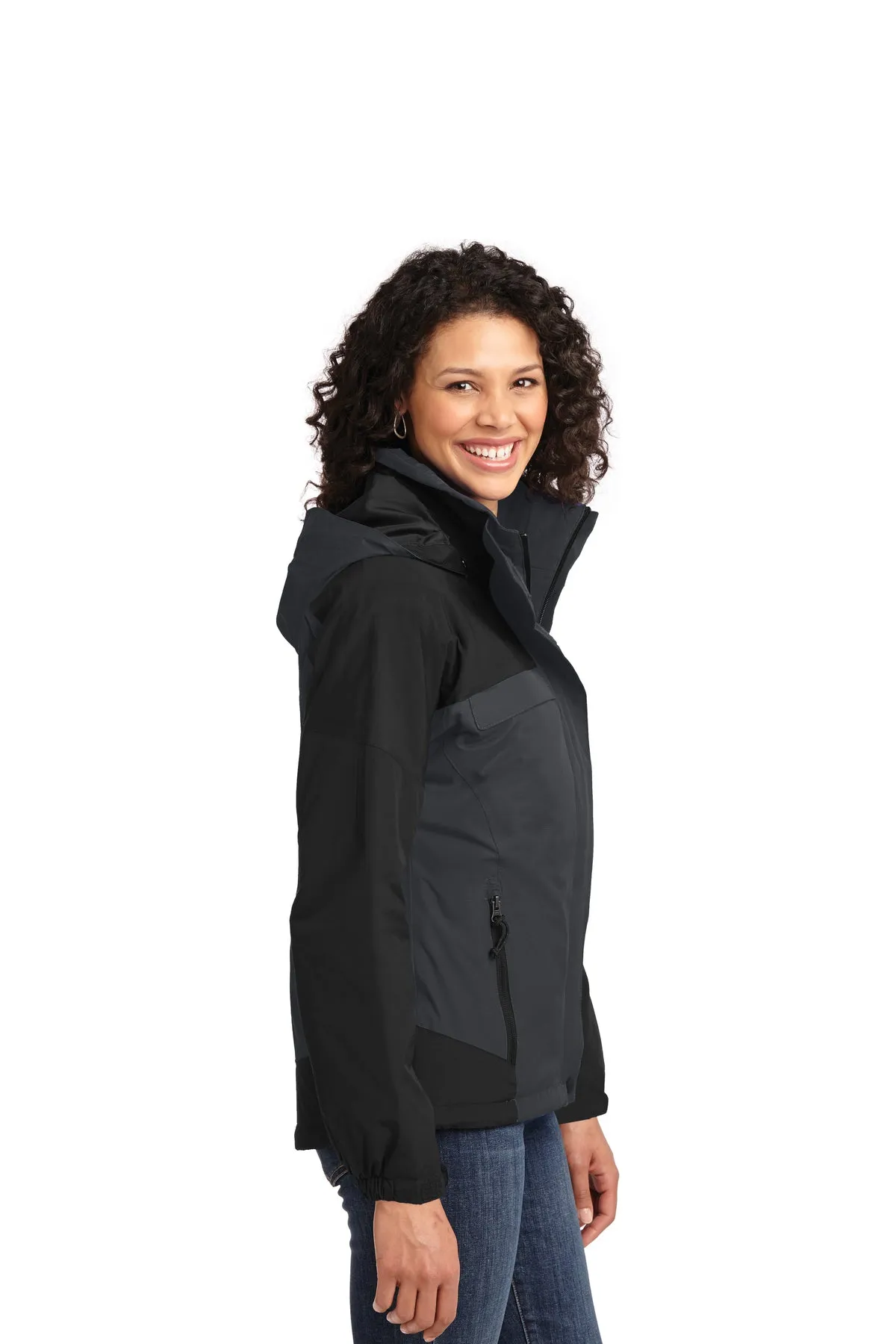 Port Authority Ladies Nootka Custom Jackets, Graphite/ Black