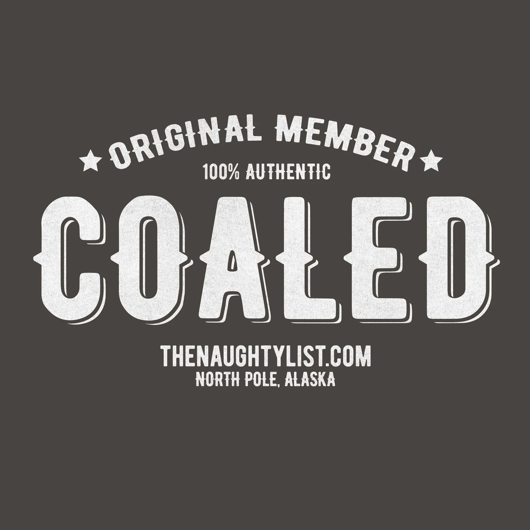 "Original Member" Coaled Adult Hooded Fleece Pullover