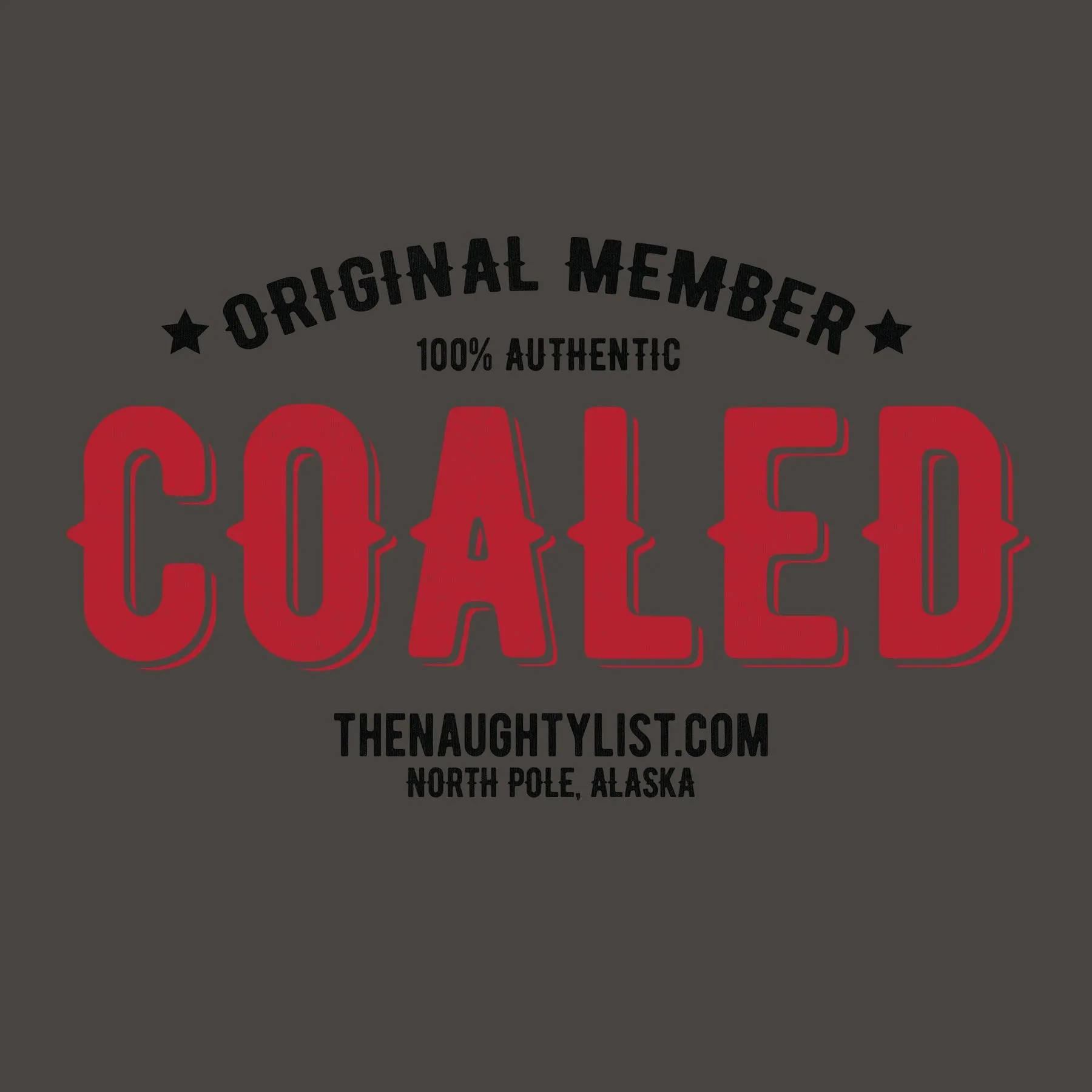 "Original Member" Coaled Adult Hooded Fleece Pullover