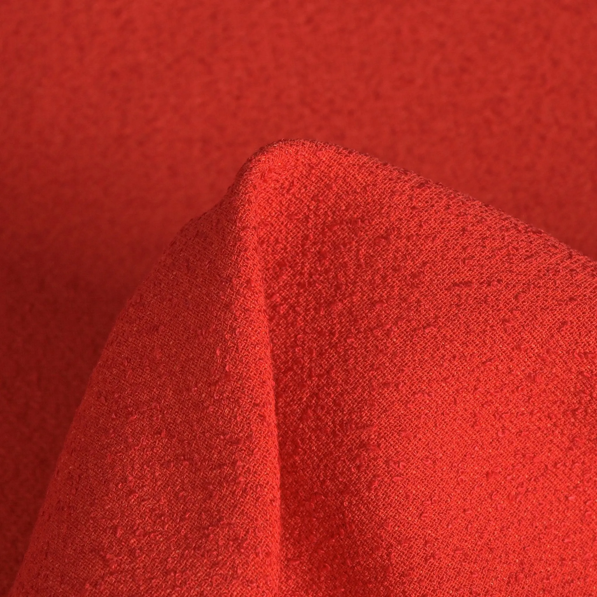 Red Bouclé Tweed Fabric 96895