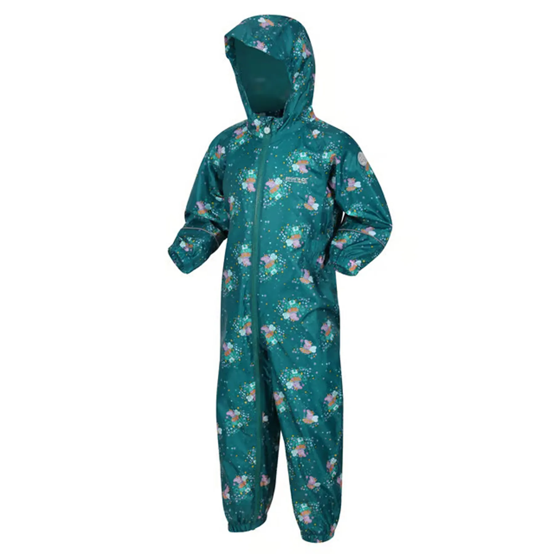 Regatta Childrens/Kids Pobble Peppa Pig Waterproof Snowsuit (Gulfstream)