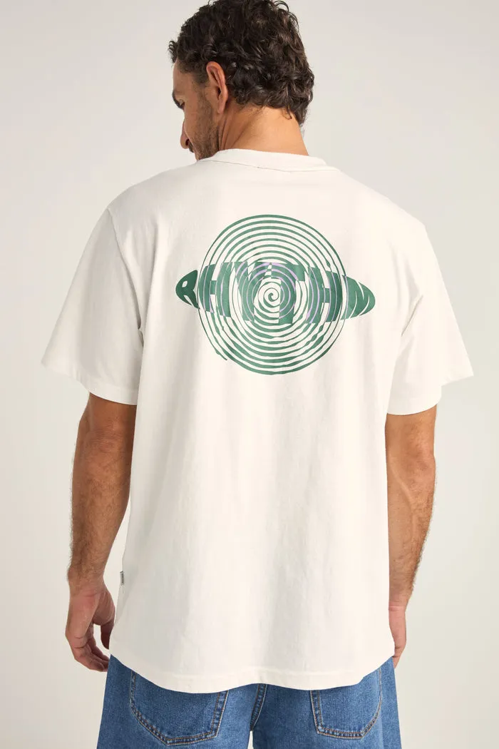 Rhythm Sound Printed Vintage T-Shirt - WHITE