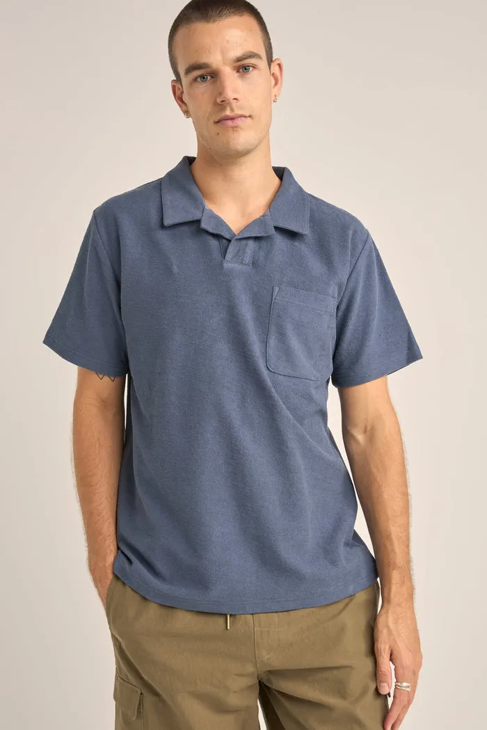 Rhythm Vintage Terry Polo - SLATE