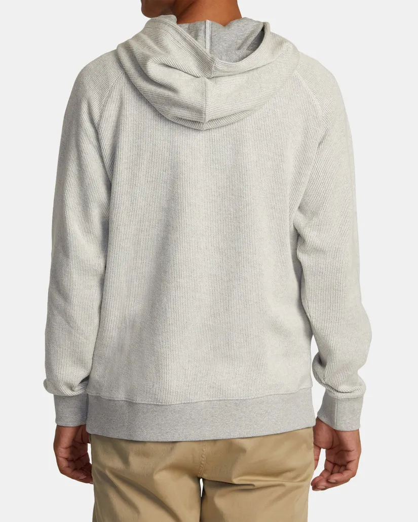 RVCA PORT HOODIE - SILVER BLEACH