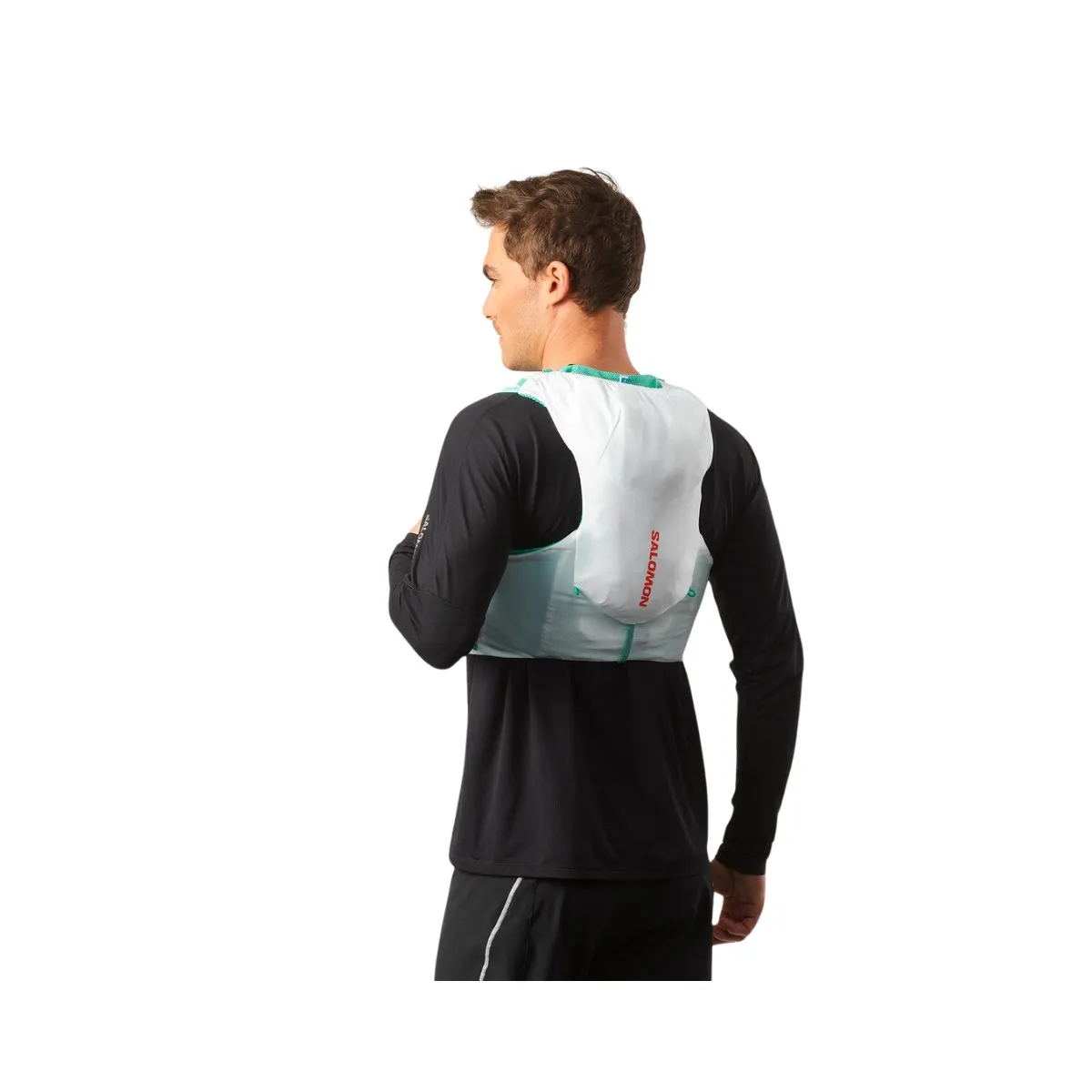 Salomon ADV Skin 5 Set White Green Running Vest