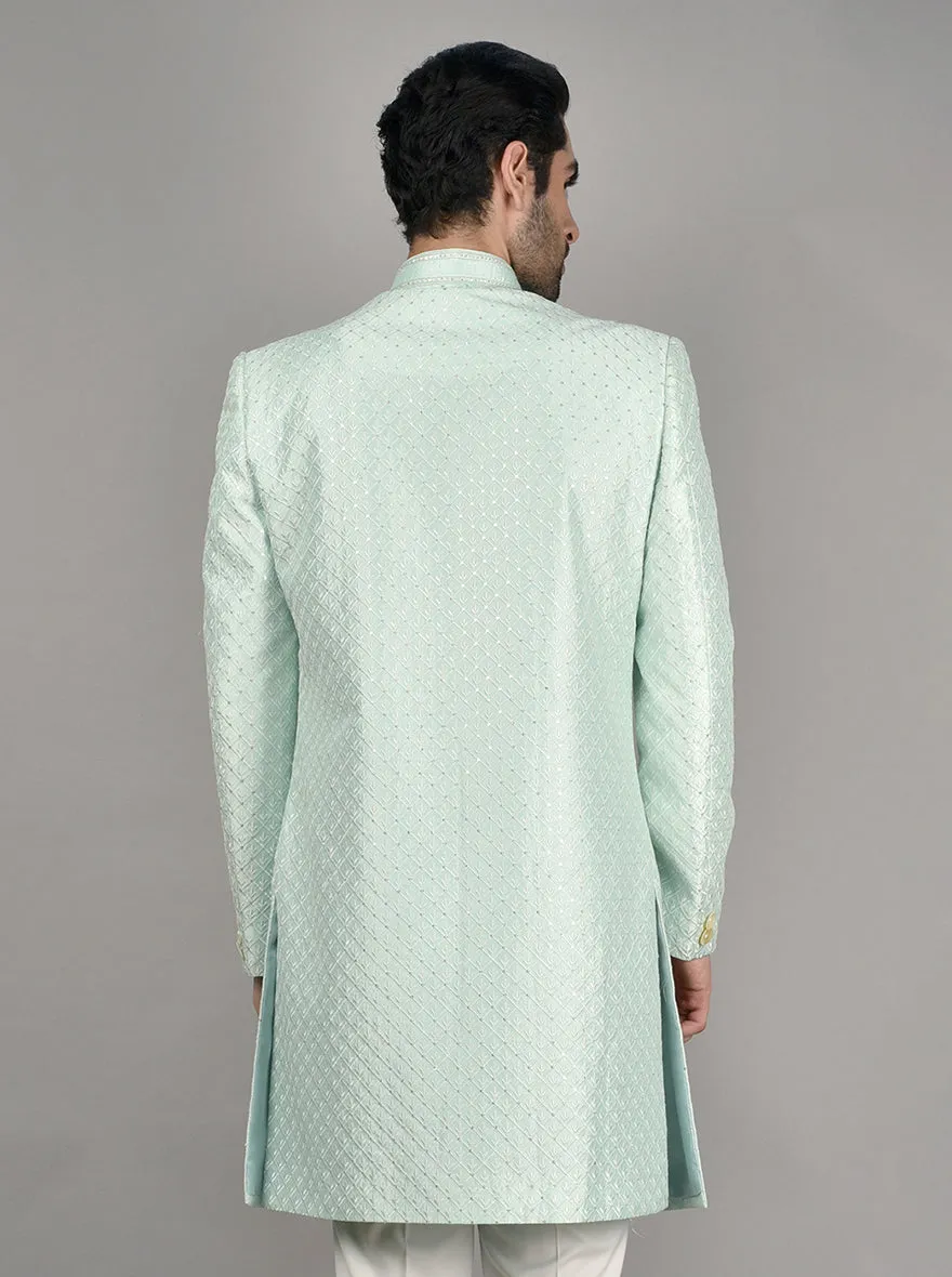 Sea Green Sherwani | TULA