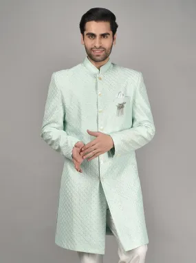 Sea Green Sherwani | TULA