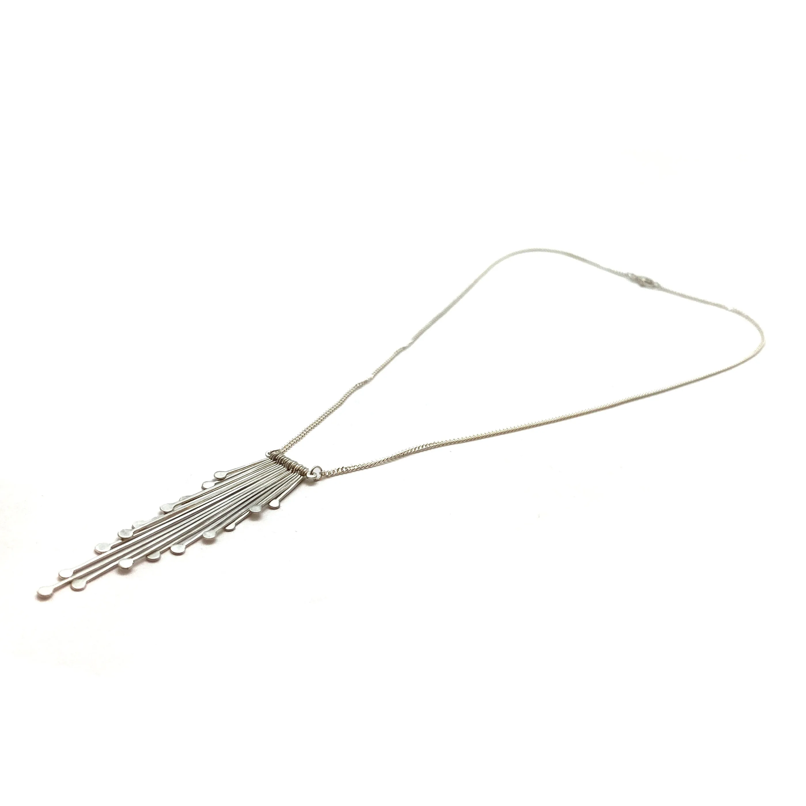 Sterling Silver Fringe Necklace