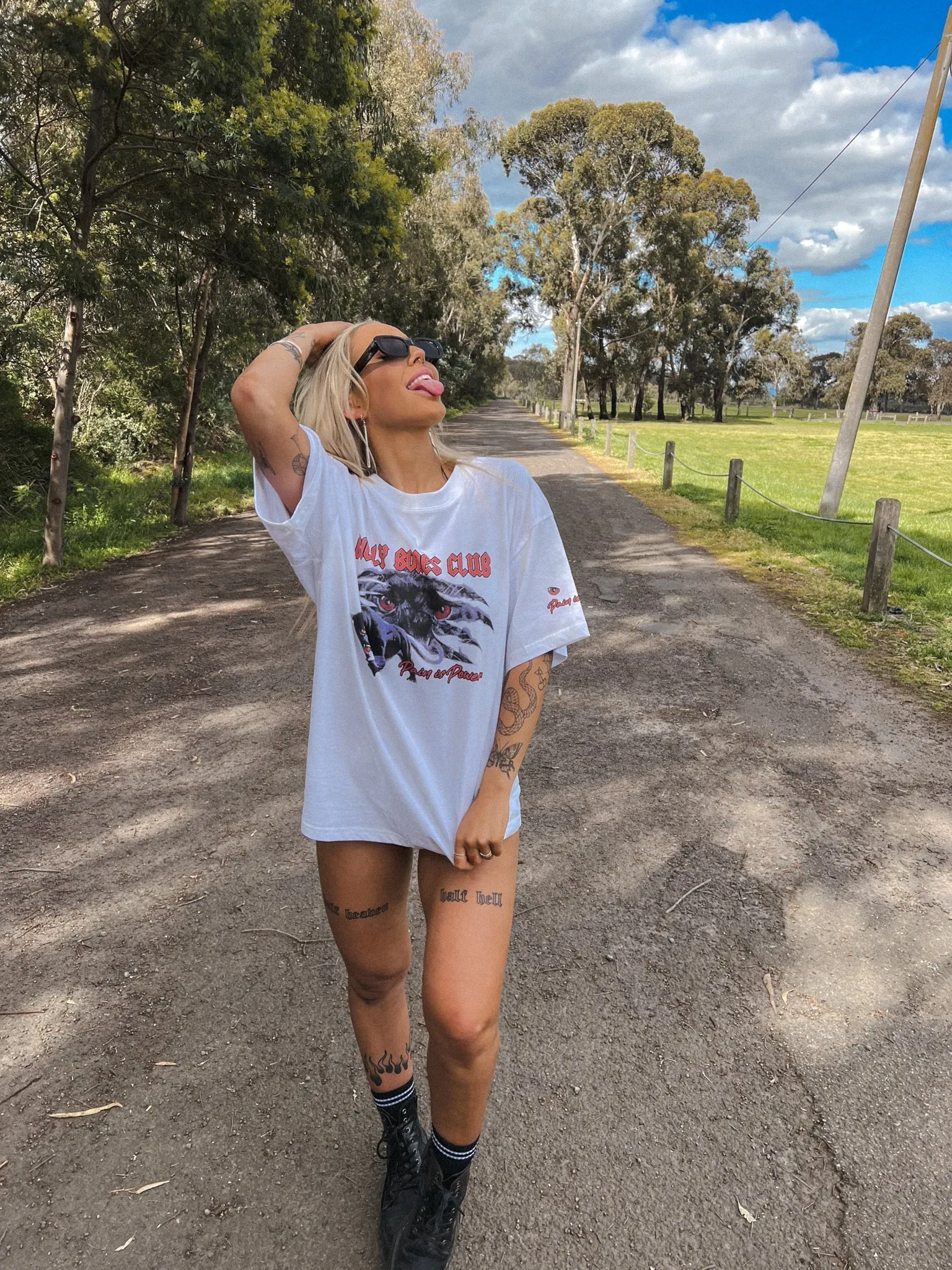 Sx Panther Tee - Vintage White