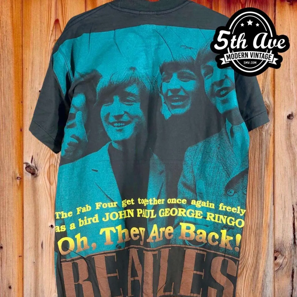 The Beatles Oh They Are Back! - AOP all over print New Vintage Band T shirt