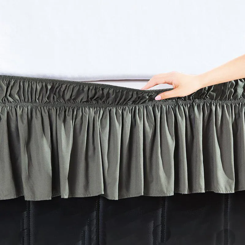 Undercliff Easy Wrap Elastic Ruffled 16 Bed Skirt