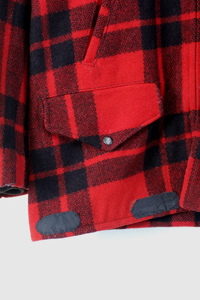 vintage 40s Sportclad wool plaid coat