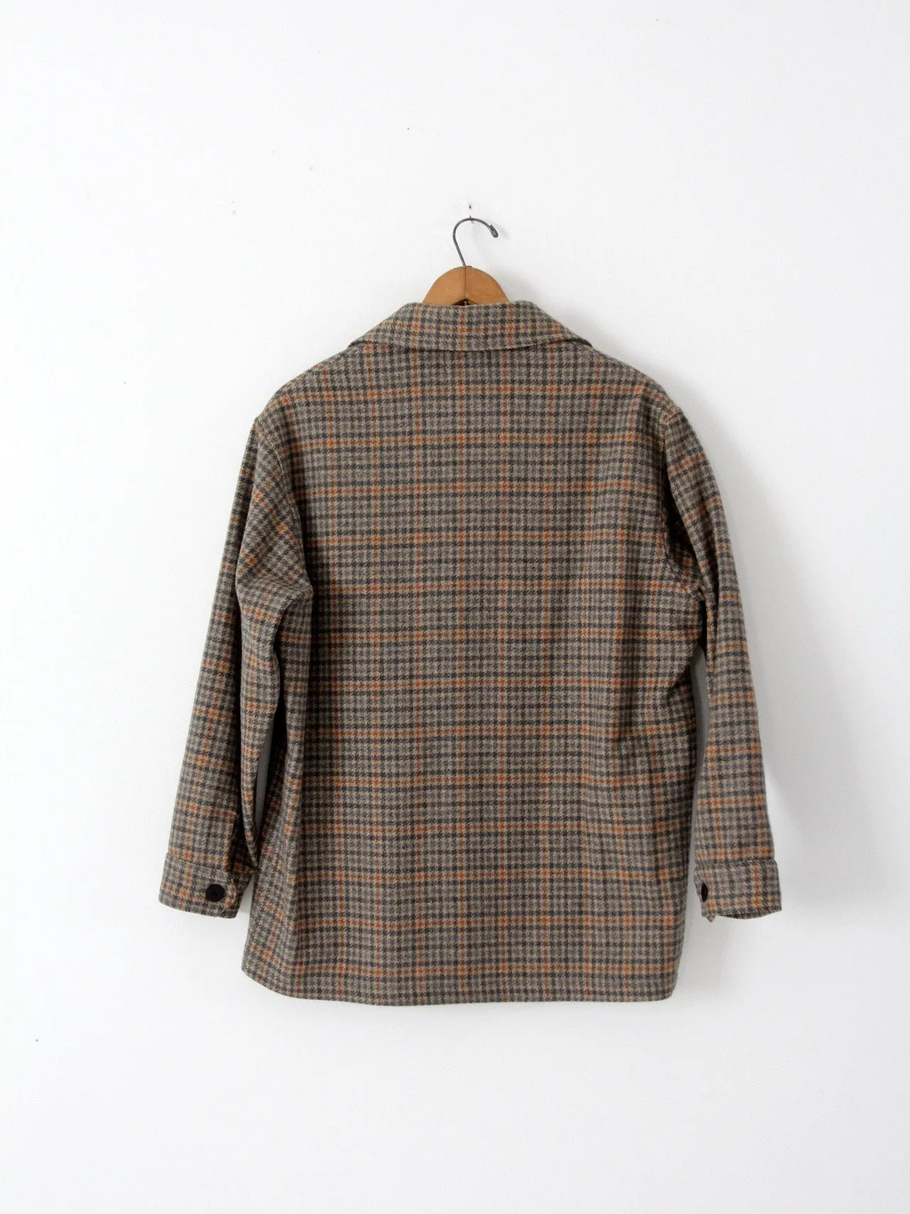 vintage 60s Pendleton plaid coat