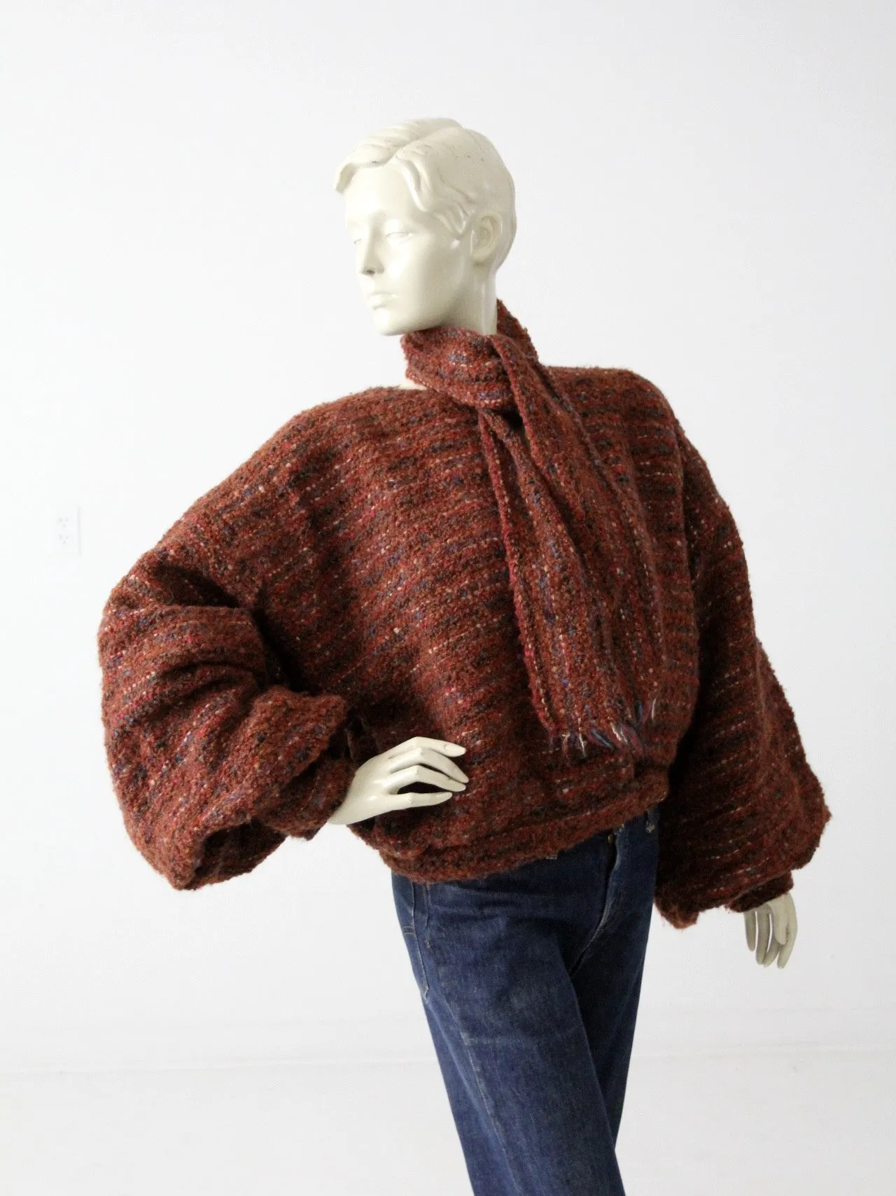 vintage 80s Nikos handwoven jacket