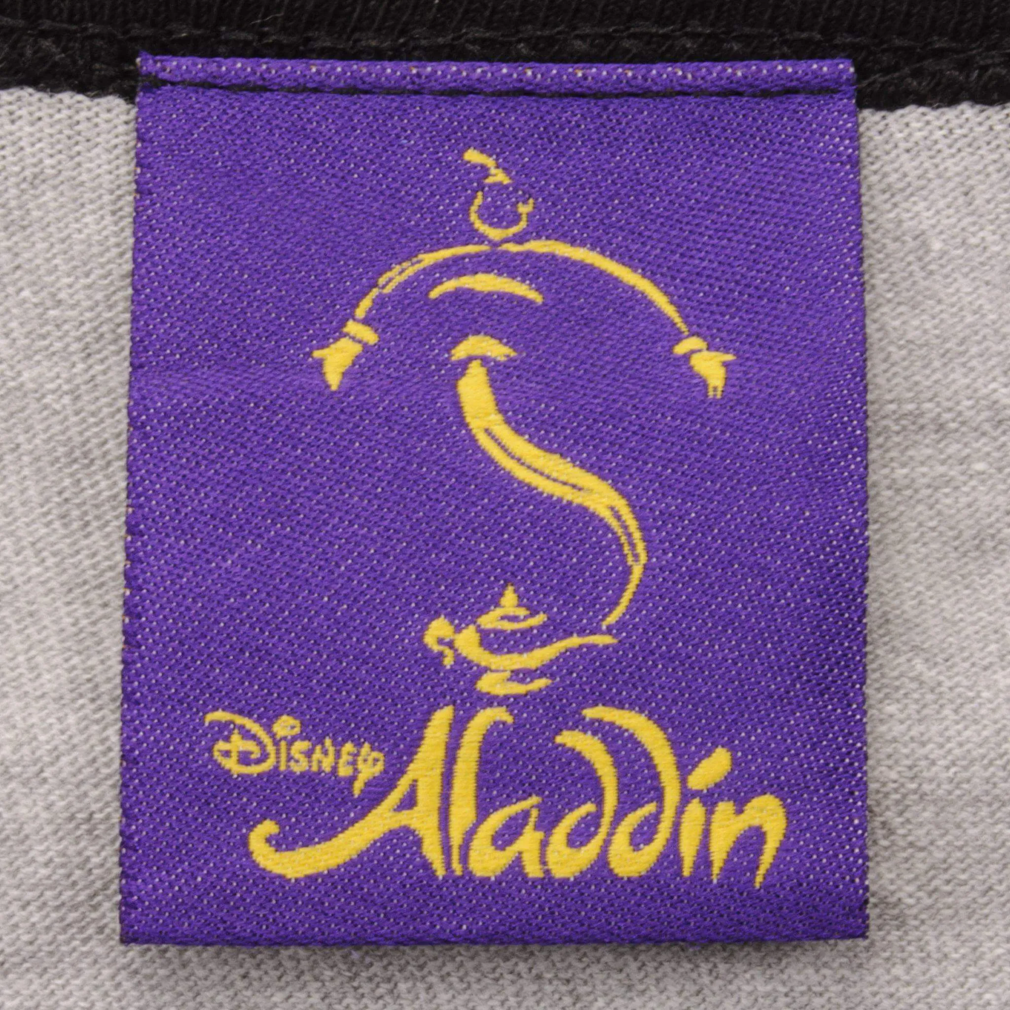 VINTAGE DISNEY ALADDIN RAGLAN TEE SHIRT 90'S SIZE MEDIUM