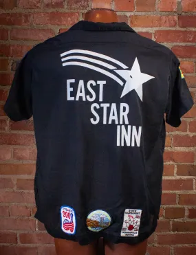 Vintage East Star Inn Helen Bowling Shirt 70s Black XL