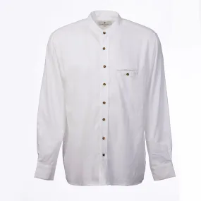 White Linen Grandfather Shirt