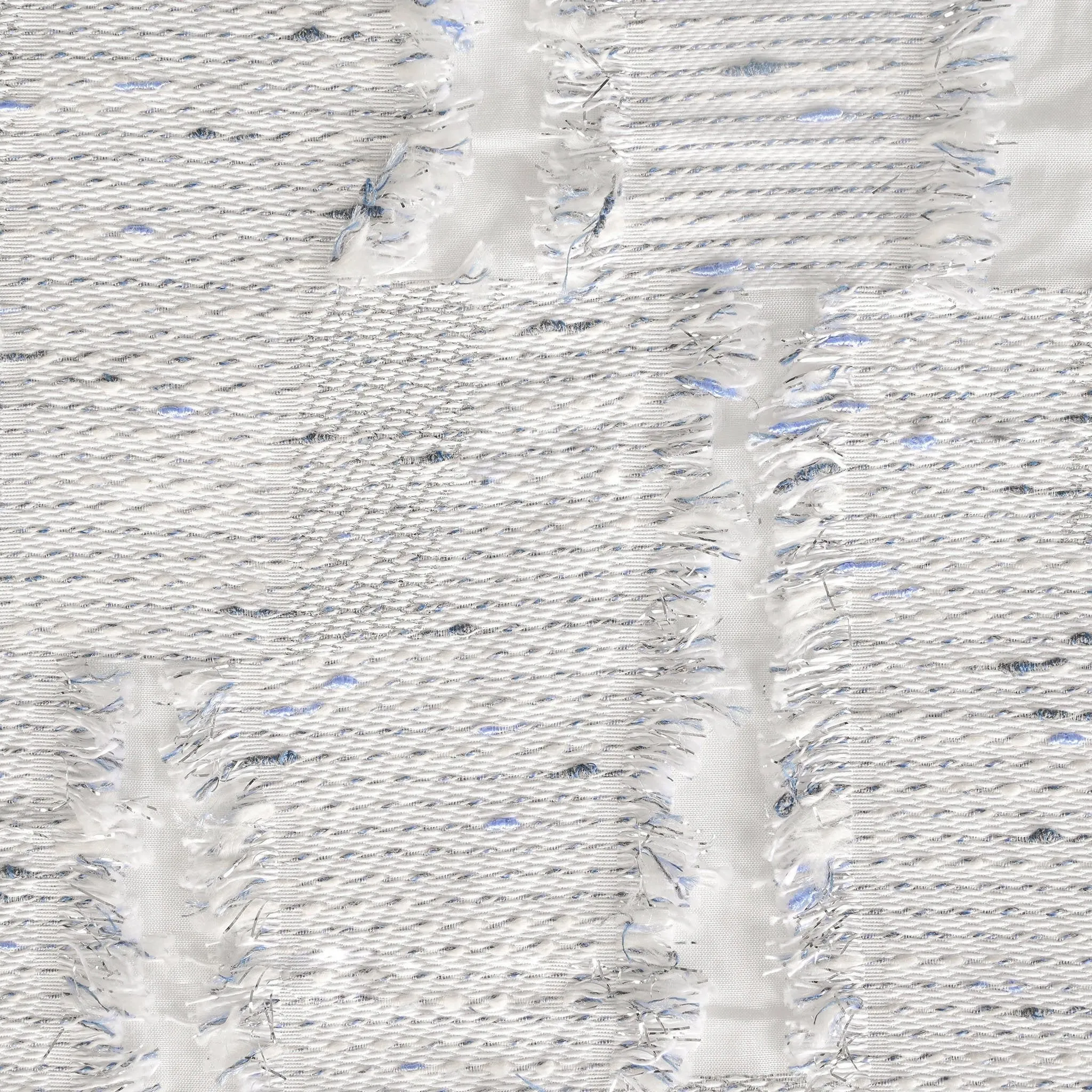 White Shiny Jacquard Fabric 3598