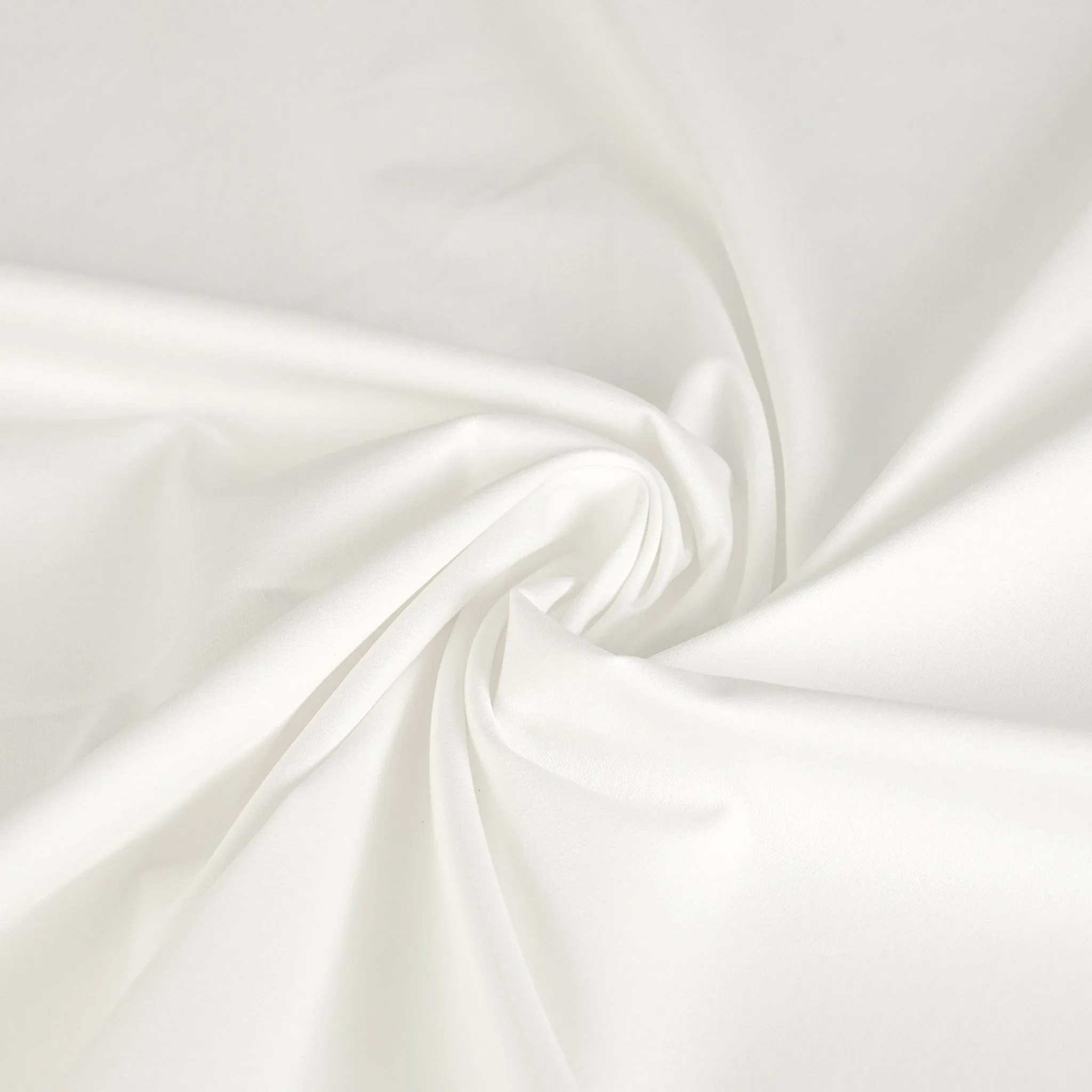 White Stretchy Cotton Twill Fabric 2722