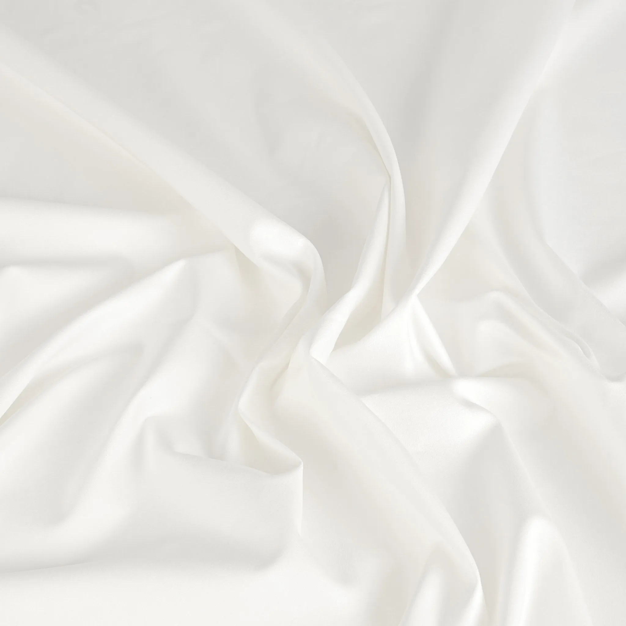 White Stretchy Cotton Twill Fabric 2722