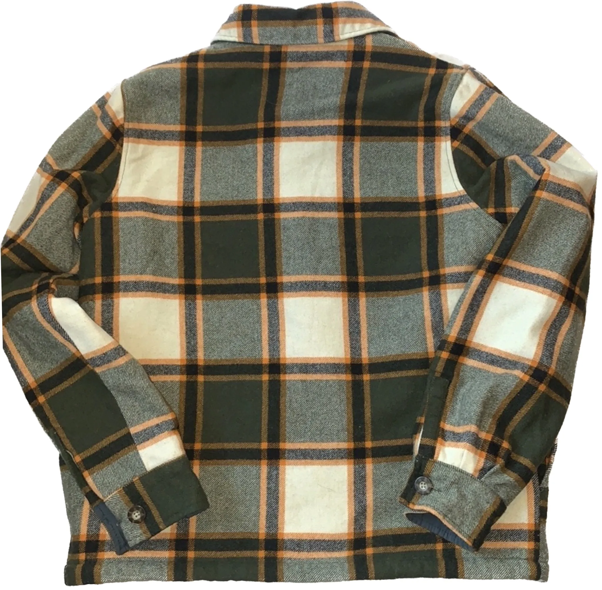 WOOLRICH Vintage Wool Plaid Button Down Winter Shirt Coat Jacket Shacket